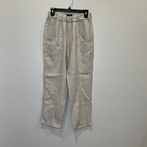 Quince 100% Linen Tapered Ankle Pants Size Small Casual Lagenlook Layered